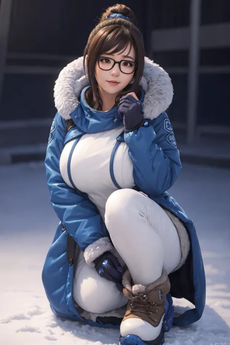 masterpiece,best quality,absurdres,high details,at distance,
solo,shy smile,blush,
<lora:Character_-_Mei_from_OW_v1:0.7>,mei \(overwatch\),black-framed eyewear,glasses,hair ornament,single hair bun,
(gigantic breasts, sagging breasts,wide hips,thick thighs,chubby,voluptuous:1),
winter,<lora:futanarimix-erection-v1.0.3-LoCon-DAdaptAdam-D32-A16:0.7>,(futanarimix),(penis),(sagging testicles),
<lora:Artist_Style_-_DarkCookie_v2:0.7>,