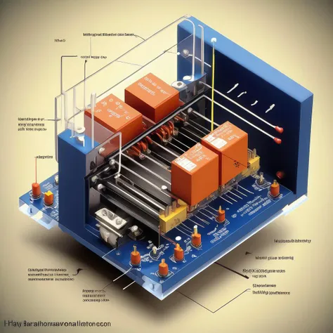 <lora:Isometric Cutaway:1>,Isometric Cutaway ,It explains how the structure of the relay is and how it is installed