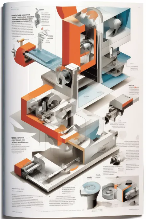 <lora:Isometric Cutaway:1>Isometric Cutaway - Create a Technical illustration with step-by-step cut-out diagrams in an attractive infographic style on how to use display, print and classified advertising with website pop-ups, pop-unders to drive sales and make more money, In the Art Movements of Photorealism and cubism, high resolution, 64K