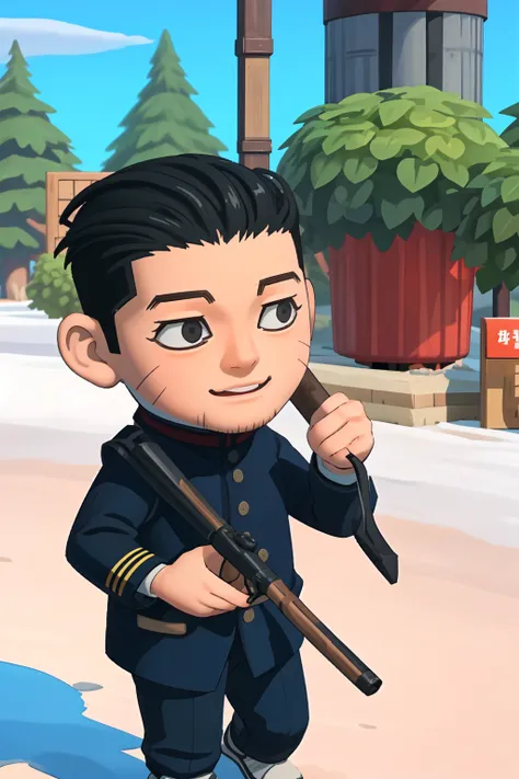 <lora:ach02-000010:0.8> chibi, outdoors, <lora:weixing-000008:1> weixing, black hair, 1male,