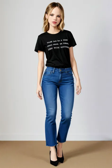 (full body shot:1.4), <lora:HalstonSage_v1.0:.9> HalstonSage wearing a t-shirt and jeans