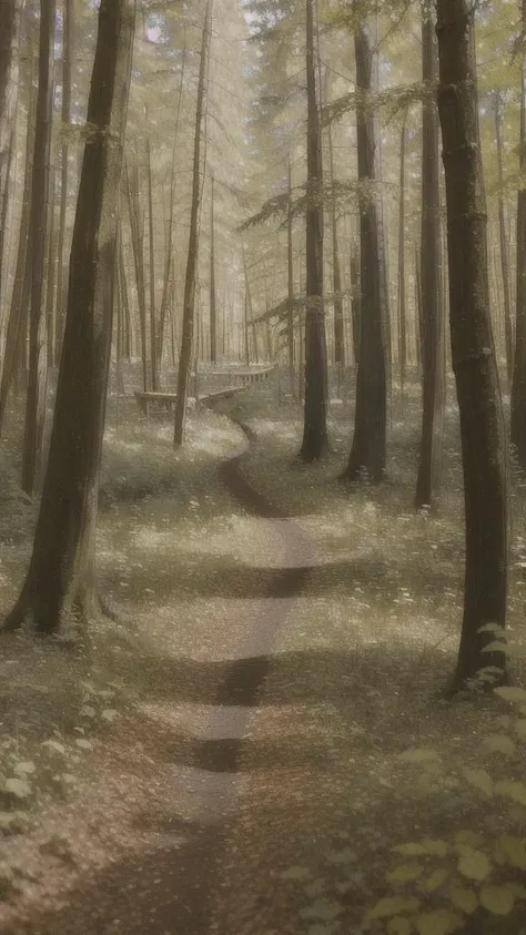high quality, high resolution, extreme detail, masterpiece, forest path, forest, nature, <lora:Forest-Path_LoRA:1>