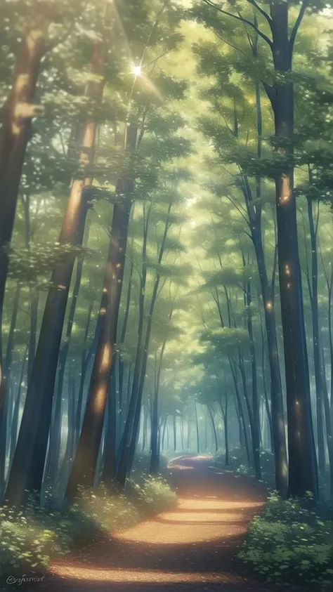 high quality, high resolution, extreme detail, masterpiece, forest path, forest, trees, nature, <lora:Forest-Path_LoRA:1>, volumetric shading, sun rays
