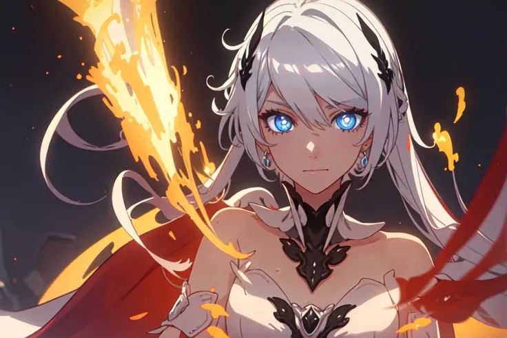 DETAILED, DENSE, MASTERPIECE, one girl, beautiful,  22 years old, smooth skin, glowing skin, glowing hair, clear eyes, glowing eyes, red eyes, soft lips,(viewer Looking down: 0. 8) smiling slightly, cheeks stained, mouth open, one girl, soft skin, large breasts, glowing skin, (Masterpiece: 1.0), (Realistic: 1.6), (Soft Focus: 1.5), full body, big lips, sexy face, sharp eyes, grin, skinny waist, (((skinny waist))), white hair, big boobs, whip, angry