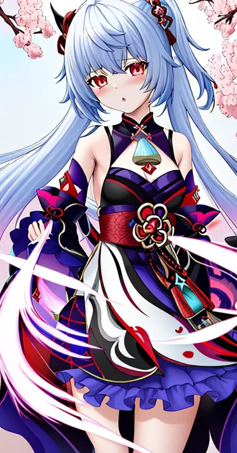 <lora:qiqiGenshinImpact_QiqiGenshinImpact:1> ofuda 1girl qiqi \(genshin impact\)