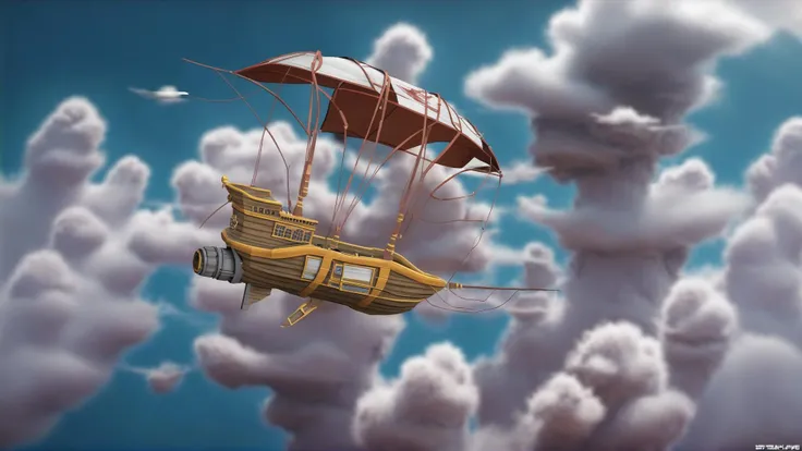 tpship flying in the clouds trending on artstation <lora:sdxl_lora:0.8>