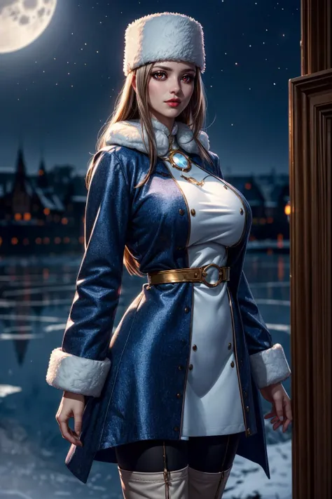 (ultra realistic,32k, masterpiece:1.2),(high detailed skin:1.1),( high quality:1.1),
<lora:IrisvielLORA:0.8>(upset:1.1),Irisviel von Einzbern, red eyes, long hair, pantyhose, thighboots, coat, fur hat, Medieval moonlit mirage, shimmering moonbeams, mirage-like vistas, realm of illusionary beauty blurry background,,(looking at viewer, standing,:1.1),, huge breast,large breast,<lora:add_detail:0.88>,
(beautifully lit:1.1)