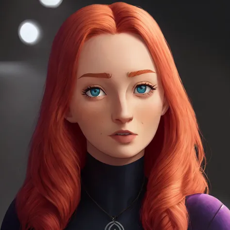 Sophie Turner <lora:SpiderVerse:0.75>