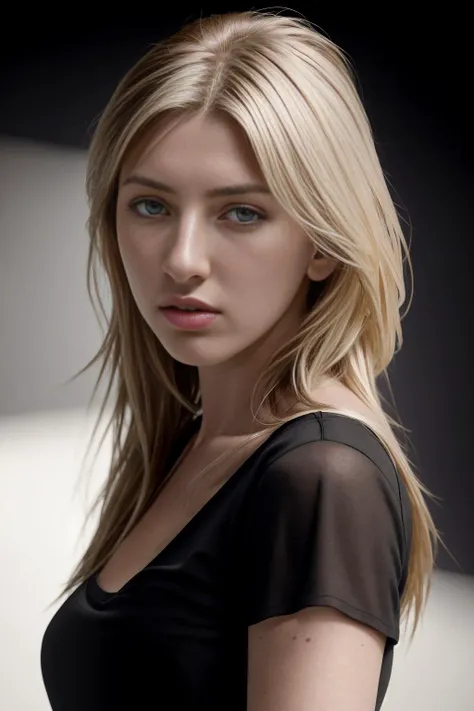 portrait of DEN_alena_hemkova, headshot, face focus, black background, (plain shirt:1.3), (shadows:1.3), bokeh, dynamic lighting, low lighting,
photorealistic, high detail, detailed,