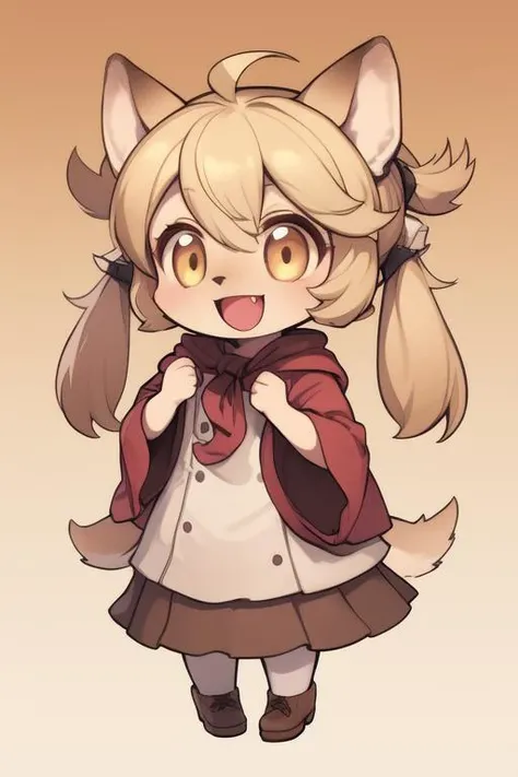 <lora:Mei_Marzipan:0.8>MeiMarzipan, 1girl, solo, open mouth, fang, smile, gradient background,  gradient, twintails, chibi, looking at viewer, full body, :d, brown footwear,ãtraditional living room, 
masterpiece, high quality, very_high_resolution, large_filesize, full color,