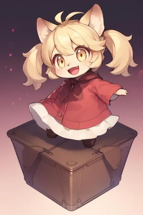 <lora:Mei_Marzipan:0.8>MeiMarzipan, 1girl, solo, open mouth, fang, smile, gradient background, gradient, twintails, chibi, looking at viewer, full body, :d, brown footwear,ãindustrial loft living room
masterpiece, high quality, very_high_resolution, large_filesize, full color,