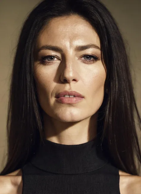 A stunning intricate full color portrait of (sks woman:1), wearing a black turtleneck, epic character composition, by ilya kuvshinov, alessio albi, nina masic, sharp focus, natural lighting, subsurface scattering, f2, 35mm, film grain, <lora:locon_claudiablack_v1_from_v1_64_32:1.25>