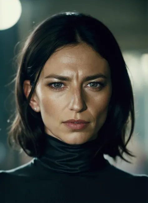 A stunning intricate full color portrait of (sks woman:1), wearing a black turtleneck, epic character composition, by ilya kuvshinov, alessio albi, nina masic, sharp focus, natural lighting, subsurface scattering, f2, 35mm, film grain, <lora:locon_claudiablack_v1_from_v1_64_32:1.25>