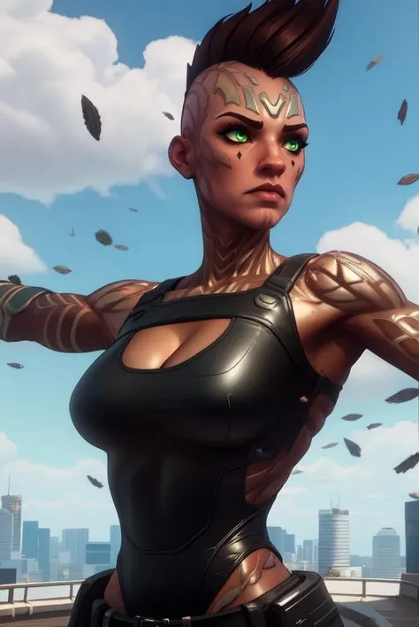 girl,teen, black skin, white hair, mohawk haircut, comic accurate X-Men Storm,  exposed ???????, small ???????, ????? ???????, ???????, vibrant appearance, creative behavior, imaginative, sensual, spontaneous, highest quality, skin texture, intricate details, (cinematic lighting), RAW photo, 8k