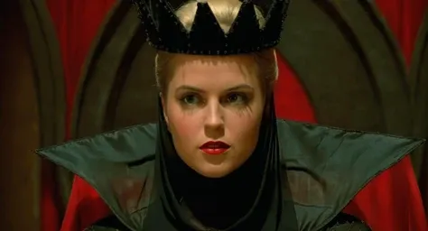 cinematic film still of <lora:Cinematic Vintage Hollywood Film Style:0.5> sharp detailed, Cinematic Vintage Hollywood Film Style
<lora:Evil Queen v3:1>
Evil Queen a medium closeup of a hot blonde woman wearing a black crown and a black evil queen costume with red background in 1500s 15th century, shallow depth of field, vignette, highly detailed, high budget, bokeh, cinemascope, moody, epic, gorgeous, film grain, grainy