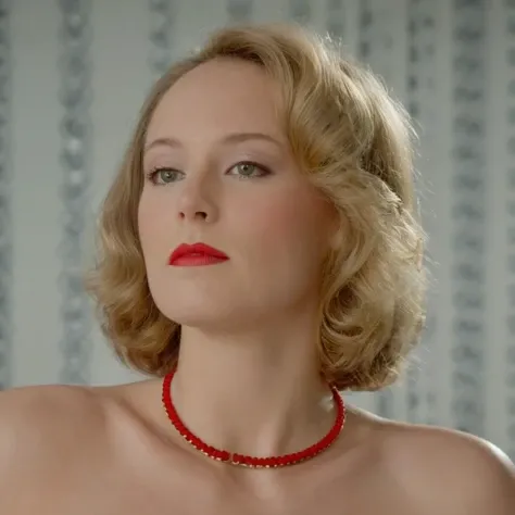 cinematic film still of <lora:Cinematic Vintage Hollywood Film Style:1> sharp detailed,
a nude woman with a red choker and a red necklace
Cinematic Vintage Hollywood Film Style, shallow depth of field, vignette, highly detailed, high budget, bokeh, cinemascope, moody, epic, gorgeous, film grain, grainy