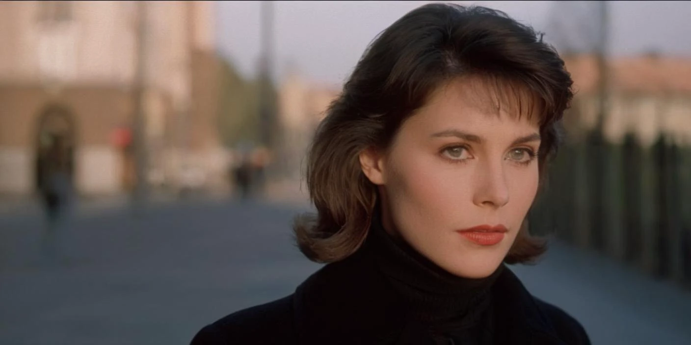 cinematic film still of <lora:cinematic vintage film:1.2>
Diffused Light fill light
1987
a woman with a black coat and a black shirt Cinematic Film Style, shallow depth of field, vignette, highly detailed, high budget, bokeh, cinemascope, moody, epic, gorgeous, film grain, grainy