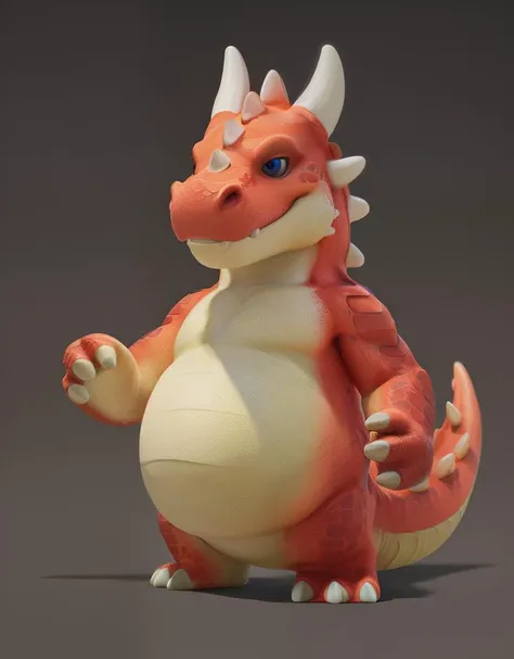 (((detailed eyes, detailed face))), (dragon, detailed scales, multicolored body), male, (solo), (plump, belly, chubby, overweight), (party animal <lora:party_animal_offical_lion:0.8>, nude), standing, smile, (photorealistic, hyper realistic, ultra detailed), simple background, full body, full-length portrait, soft shading, masterpiece, 3 fingers