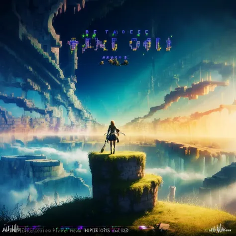 A visual title screen,(masterpiece:1.4),(best quality:1.4),(high resolution:1.4),optical mixing,This is a cool title,Game Title,1girl,It presents a metaphor for the cruelty and horror of the game.,breathtaking perspectives,wide-angle vistas,immersive landscapes,stunning views,expansive scenes,visual depth,