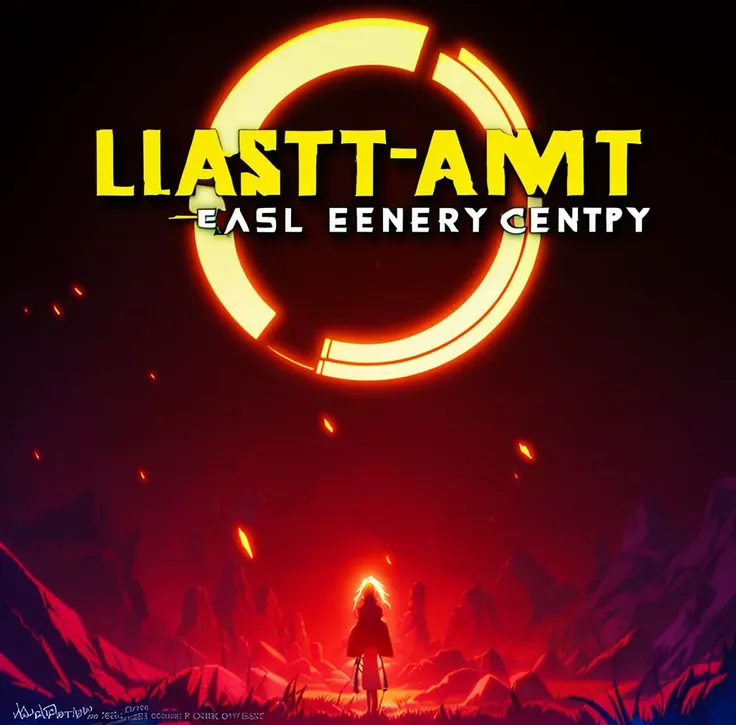 A visual title screen,(extreme detailed),(striking visuals),(Super-Resolution),1girl,Text Style,(((Japanese anime in the last century))),Real game textures,Darkness,Terror,retro artstyle,