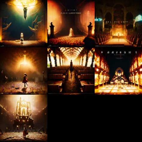 A visual title screen,Anime and Game Styles in the Early Years,masterpiece:1.4,best quality:1.4,high resolution:1.4,optical mixing,This is a cool title,Game Title,1girl,Look at the audience,((((It presents a metaphor for the cruelty and horror of the game.)))),(using subtle shifts in color and tone to create depth and dimension and a sense of craftsmanship and skill:1.3),stunning views,expansive scenes,visual depth,