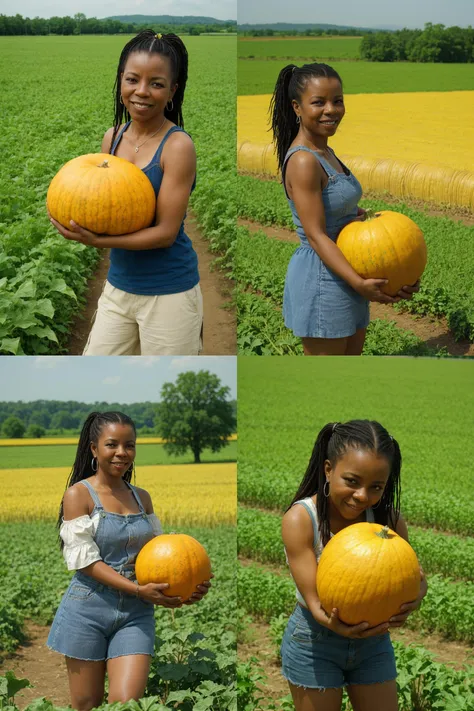 <lora:ptrcershn:1> ptrcershn, holding, large pumpkin, field