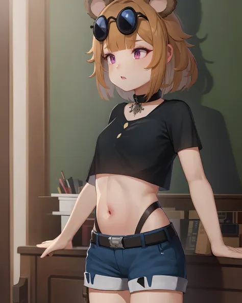 (extremely detailed CG unity 8k wallpaper),(masterpiece), (best quality), (ultra-detailed), (best illustration),(best shadow), cowboy shot, (sharp eyeliner, eyeshadow, detailed eyes:1.1), school background
,BREAK
  grizzlyloli
<lora:(p)GrizzlyMk5:1>