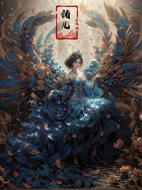 (masterpiece, top quality, best quality, official art, beautiful and aesthetic:1.2),(fractal art:1.2) (Scattered petal:1.6)(Churches background:1.3)
1girlsolojewelrybare shoulders
tiaraPeacock (full body:1.5), Milky skin, (shiny skin:1.5)
<lora:~Q?-[TQlN; Peacock:0.6> <lora:ah\Ys chess:1>