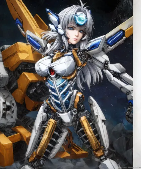 NFSW,1 girl,Mecha girl in the universe,solo,Show Head to Thigh,big breasts,
ultra realistic 8k cg,picture-perfect face,flawless,clean,masterpiece,professional artwork,famous artwork,cinematic lighting,cinematic bloom,perfect face,beautiful face,beautiful eyes,
<lora:KOS-MOS_128dim_15e:0.8> kos-mos,
<lora:add_detail:1> <lora:epi_noiseoffset2:1>
 <lora:A-RandomSuper[mecha musume,mechanical parts,super robot joints,headgear,full armor]:1>, mecha musume, (mechanical arms:1.5), headgear,