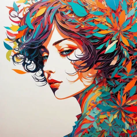 papercut, Conrad Roset, breathtaking artwork Epic wide angle illustration of Matrix made out of (opalescent irradiance:1.25) and colorful energy, vibrant, highly detailed, <lora:papercut:0.8> papercut