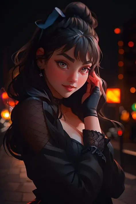 DEN_faye_forestfaye,
(night time City scene with neon lights and bustling night-time scene, City streets, outdoors, none signs, City, night:1.2),
bokeh, f1.4, 40mm, photorealistic, raw, 8k, textured skin, skin pores, intricate details <lora:epi_noiseoffset2:1>, epiCRealism <lora:ClothingAdjuster3:-1>