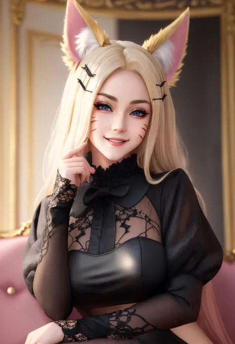 1. European and American vampires:Royal sister,awesome,Magic Tinodel,thin!!!,fair and smooth skin,curls,combed blonde hair,腿thin长,Wearing a black Leglack shirt,Showing her belly,lace短裤,similarity,Oval face,blue pupils,red lips,Wearing cat ears on the chest,Wear black tie,Dealing cards at a casino table,full of wildness,Leopard print,thin,thin,lace,nine-tailed fox,Unbutton the robe,contact lenses,cat eye,Cold and domineering lady,double eyelids,Good temperament,full,Hair curls naturally,wear a tie,bushing,No hair on face, beautiful breasts、huge breasts:1.4,丰full胸部