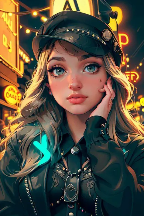 DEN_veron_steamgirl,
(night time City scene with neon lights and bustling night-time scene, City streets, outdoors, none signs, City, night:1.2),
bokeh, f1.4, 40mm, photorealistic, raw, 8k, textured skin, skin pores, intricate details  <lora:epi_noiseoffset2:1>, epiCRealism