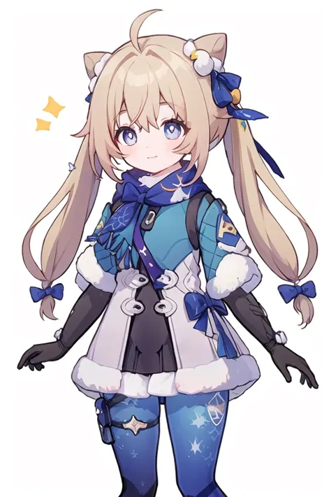 masterpiece, best quality,1girl,simple background, <lora:lynx-SR-v1d:0.8>,lynx landau, blue scarf, elbow gloves, blue pantyhose, boots, smile, <lora:keqing_lion_optimizer_dim64_loraModel_5e-3noise_token1_4-3-2023:0.75>, hair bun, (twintails), diamond-shaped pupils, hair ornament, (cone hair bun), long hair, (double bun), bangs, bow, hair flower, hair bow, hair ribbon, standing