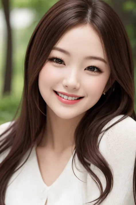 1girl, smiling