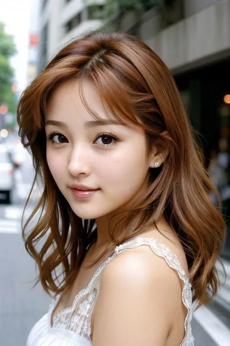 RAW close-up portrait photo, IshikawaRika wearing casual clothes in busy Tokyo streets, fcDetailPortrait