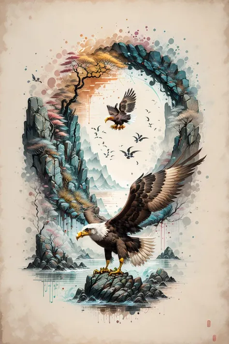 <lora:Calligraphy-ink-style-darquelilly-v1:1> calligraphyinkstyle, eagle,
