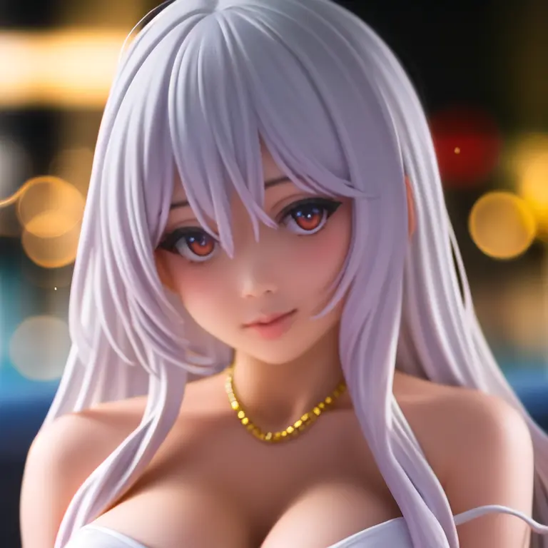 RAW photo,(high detailed skin:1.2), 8k uhd, dslr, soft lighting, high quality, film grain, Fujifilm XT3,MODELSHOOT STYLE,a bust portrait of a girl, beautiful woman, wearing a dress, model photo, contest winner, <lora:virtualgeisha_v01:.8>, Bokeh