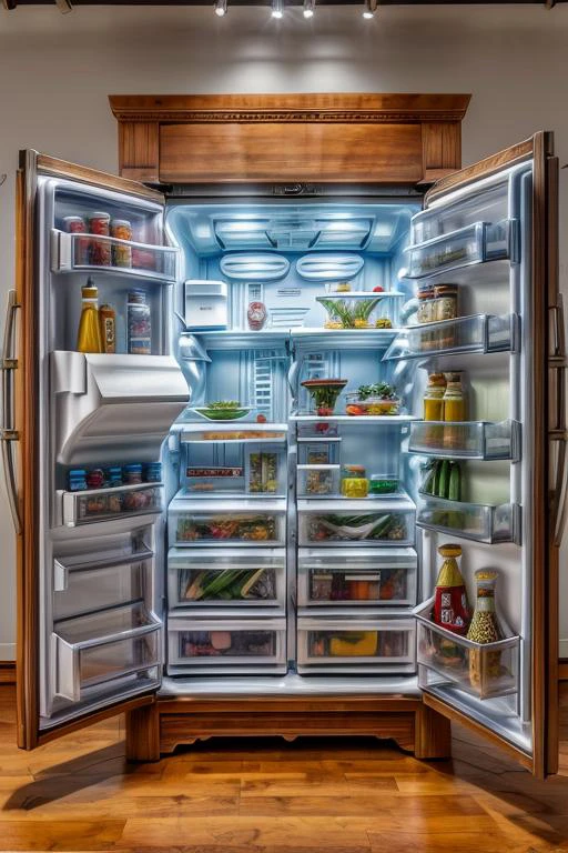 photo of (refrigerator:1.2), window, masterpiece, beautiful, wooden, shutters, <lora:nalichniki:0.8>, intricate, 8k uhd, dslr, soft lighting, high quality, film grain, window frame