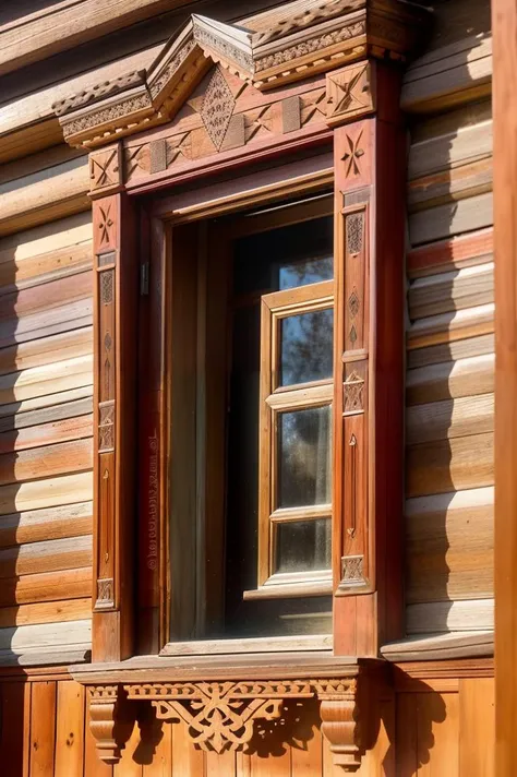 photo of a, window, masterpiece, red, beautiful, woodwork, carpentry, reflection, frame, wooden, (building:0.9) <lora:nalichniki:0.85>, shadow, intricate, 8k uhd, dslr, soft lighting, high quality, film grain, Fujifilm XT3