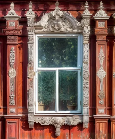 photo of a, window, masterpiece, building,   shutters, gorgeous, woodwork, carpentry, reflection, frame, wooden,  <lora:nalichniki:0.85>, shadow, intricate, 8k uhd, dslr, soft lighting, high quality, film grain, Fujifilm XT3