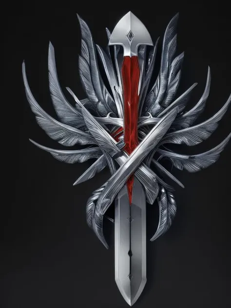 [red:blue:0.5]  knife, (symmetric:1.1),  dark background,  <lora:å¾½ç« 2:1>