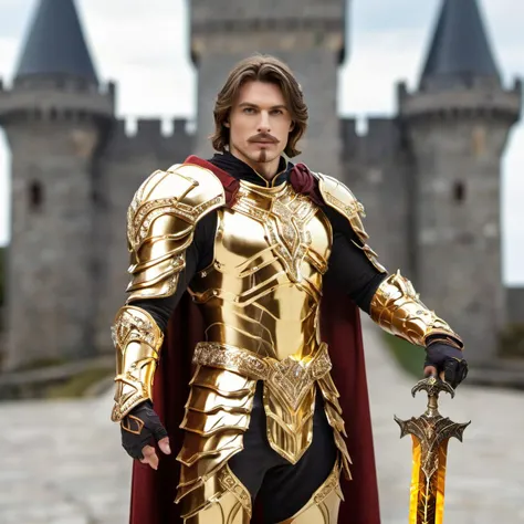 handsome man with big handlebar mustache, HD, masterpiece, best quality, hyper detailed, ultra detailed,