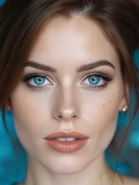 RAW photo, a beautiful woman by basquiat and jackson pollock, blue eyes, pale skin, brown hair, cinematic. 35mm photograph, film, bokeh, professional, 4k, highly detailed