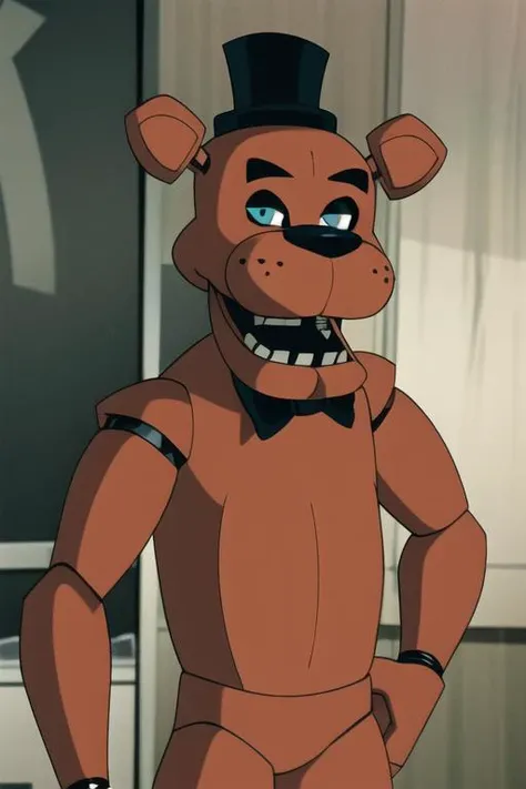<lora:wyatt-10:1> wyatt, <lora:fnaf-freddy:1> freddy
