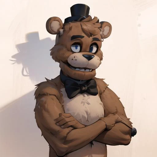 A scary bear animatronic (FREDDY FAZBEAR FROM FNAF)