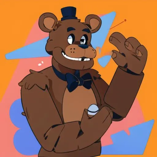 <lora:corpoart2:1>, corpoart, flat colors, <lora:freddy:0.9>, solo, masterpiece, best quality, freddy, brown fur,