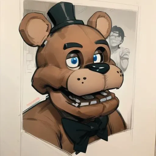 freddy <lora:freddy:0.9>, masterpiece, best quality