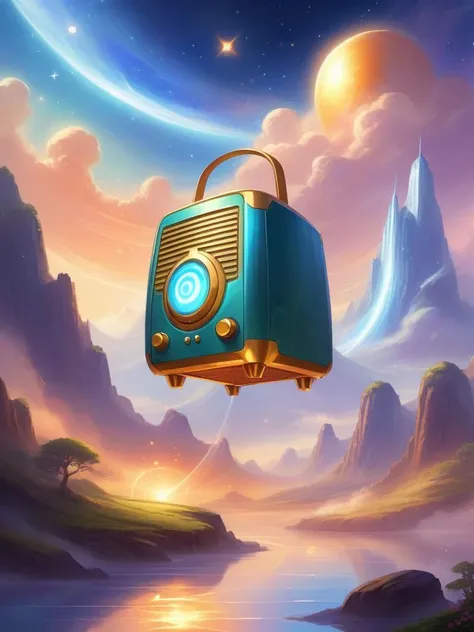 ethereal fantasy concept art of radio toaster . magnificent, celestial, ethereal, painterly, epic, majestic, magical, fantasy art, cover art, dreamy