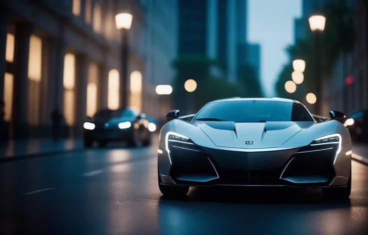 cinematic film still futuristic car . shallow depth of field, vignette, highly detailed, high budget Hollywood movie, bokeh, cinemascope, moody, epic, gorgeous, film grain, grainy